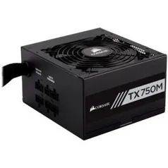 Fonte Corsair 750W 80 Plus Gold Semi Modular TX750M CP-9020131