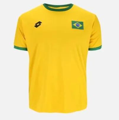 Camisa Lotto Brasil Masculina - Amarelo e Verde

P e M