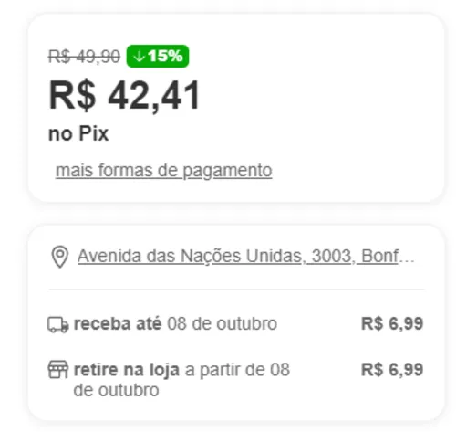 Imagem na descrição da promoção