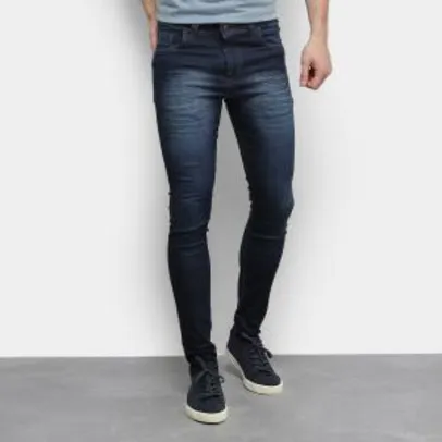 Calça Jeans Ecxo Skinny Masculina - Azul R$56