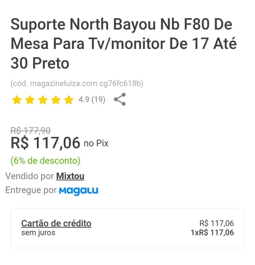 Imagem na descrição da promoção