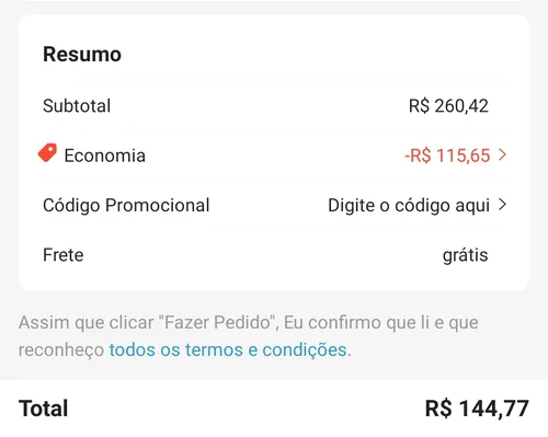 Imagem na descrição da promoção