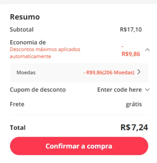 Imagem na descrição da promoção