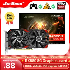 (Novos Usuários) Placa de vídeo AMD RX 580 8 Gbs gddr5 