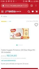 Fralda Huggies Primeiros 100 dias ( 0,65 centavos a tira)