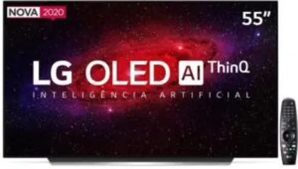 Smart TV OLED 55" UHD 4K LG OLED55CX Wi-Fi, Bluetooth, HDR, Inteligência Artificial ThinQ AI, Google Assistente, Alexa, Smart Magic R$5999