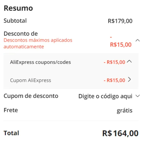 Imagem na descrição da promoção