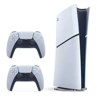 Kit PS5 Slim Digital 1TB SSD c/Returnal + Ratchet &amp; Clank + Controle Dualsense Branco Sony