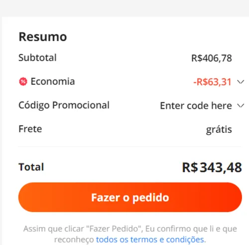 Imagem na descrição da promoção