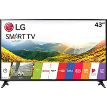 [Cartão Americanas] Smart TV LED 43" LG 43lj5500 Full HD com Conversor Digital Wi-Fi integrado por R$  1539