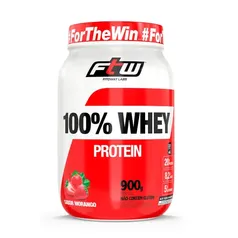 Fitoway FTW 100% WHEY POTE 900g - SABOR MORANGO, , Cor: Multicolorido.