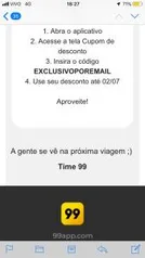 [Usuários Selecionados] 10% Off no 99