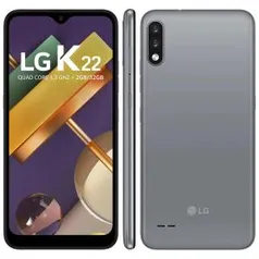 Smartphone LG K22 Titan 32GB, Tela de 6.2”, Câmera Traseira Dupla, Android 10 | R$ 800