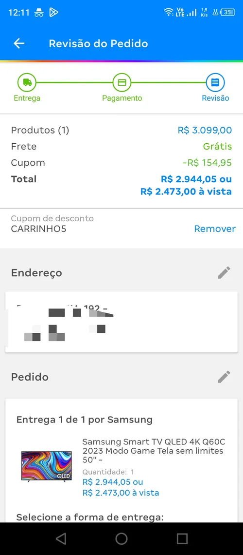 Imagem na descrição da promoção