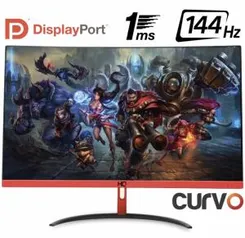 Monitor Gamer LED Curvo 24" 1ms 144hz HQ - R$983