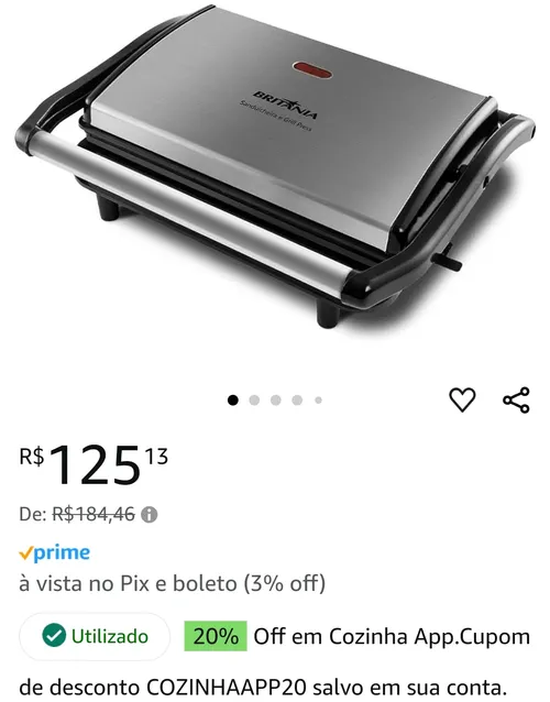 Imagem na descrição da promoção