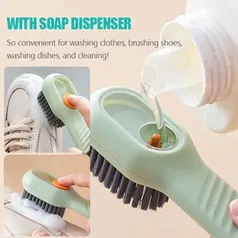 Escova Limpa Sapato Com Dispenser Reservatório