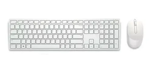 Kit Teclado E Mouse Sem Fio Dell Pro Km5221w Branco