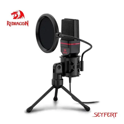 Microfone Condensador Redragon GM100 Seyfert Omni | R$159