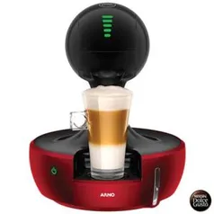 Cafeteira Arno Dolce Gusto Vermelha e Preta Multibebidas - DROP - R$387