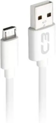 Cabo USB-Micro USB C3Plus 2M | R$11
