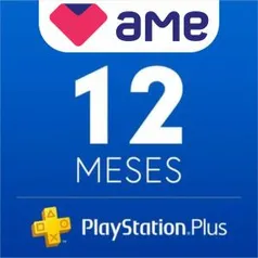 PSN Plus 12 Meses - Comprando com AME com volta de 8% em cashback