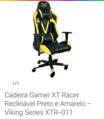 [R$ 90 de cashback] Cadeira Gamer XT Racer Reclinável - Viking Series XTR-011 | R$1140