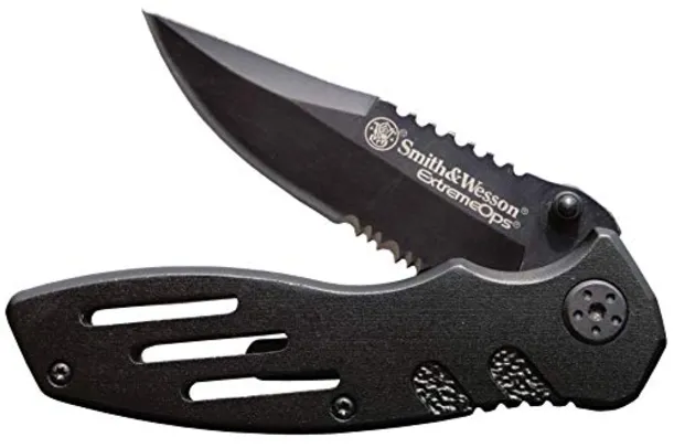 Smith & Wesson Faca dobrável Extreme Ops SWA24S, preto