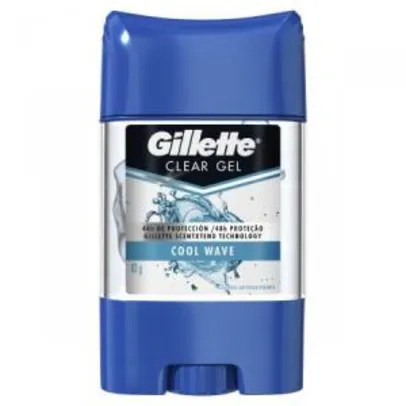 Kit 3 Desodorante Gillette Clear Gel (Antibacteriano/Endurance Cool Wave) R$ 46