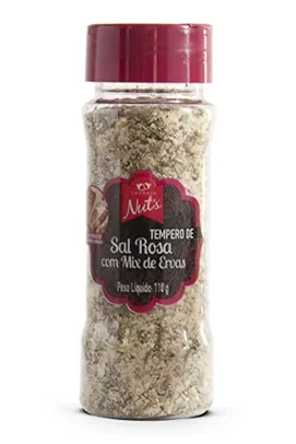 Sal Rosa com Mix de Ervas 110g no Saleiro - Empório Nut's