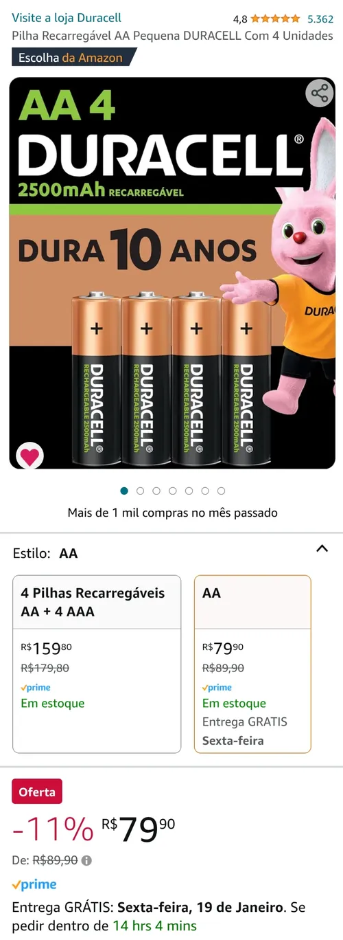 Imagem na descrição da promoção