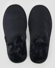 Pantufa masculina slipper peluciada azul 