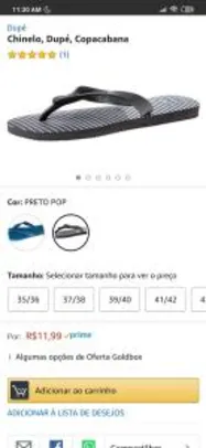 [PRIME] Chinelo, Dupé, Copacabana | R$12