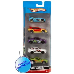 Conjunto Hot Wheels Mattel - 5 Peças