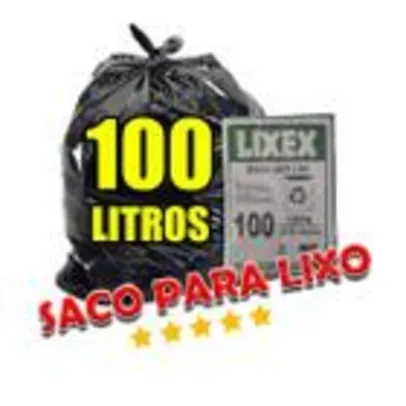 Saco Lixo 100 Litros Lixex  - Kit 25 pacotes - Atacado