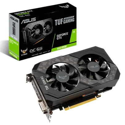 Placa de Vídeo Asus TUF Gaming NVIDIA GeForce GTX 1660 Ti OC, 6GB GDDR6, 192Bits, TUF-GTX1660TI-O6G-