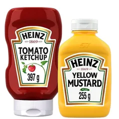  Kit Heinz Ketchup Tradicional 397g + Mostarda 255g