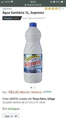 Água Sanitária 1L, Suprema - R$1