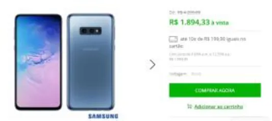 Samsung Galaxy S10e Azul