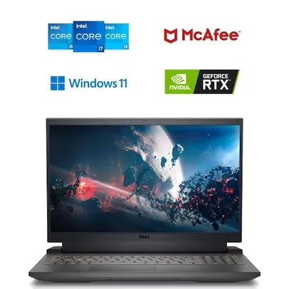 Notebook Gamer Dell G15-a0506-M20P 15.6" FHD AMD Ryzen™ 5 6600H 8GB 512GB SSD NVIDIA RTX 3050 Window