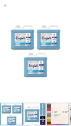 Kit Amaciante Comfort Profissional Classic - 3 Unidades 10L Cada | R$ 90