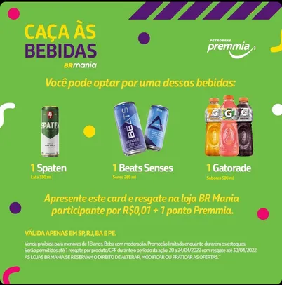 Caça às bebidas BR Mania 