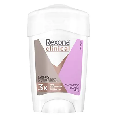 [10 uni] Desodorante Antitranspirante Rexona Clinical Classic 48g (A embalagem pode variar)