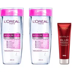 Kit loreal paris: 2 água micelar + blur mágico - R$59,80