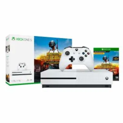 Xbox One S  1TB Playerunknown's Battlegrounds + 1 Mês de Game Pass e Live Gold - R$1450