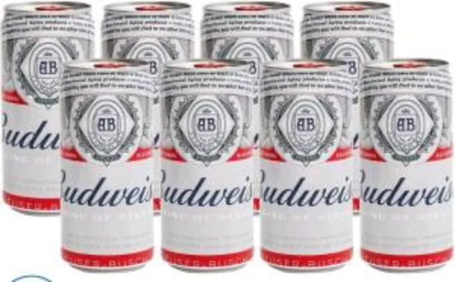 [C. OURO + M.PAY] Cerveja Budweiser 269ml - 8 Unidades R$15