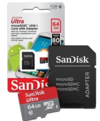 Cartão de Memoria 64gb Micro sd Class 10 Sandisk LEIA AS REGRAS!