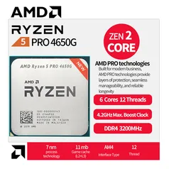 [Novos Usuários] Processador AMD Ryzen 5 4650G, 6 Cores, 12 Threads, 4.2GHz Turbo, AM4