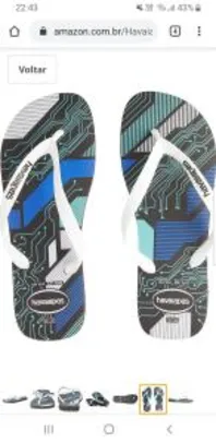 (Prime) Chinelo, Havaianas, Trend, Masculino - R$20