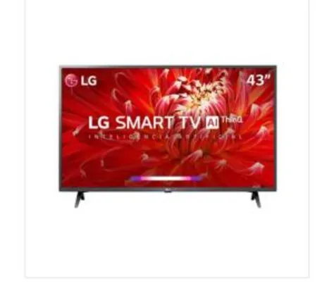 Smart TV LED 43" LG 43LM6300PSB Full HD Wi-Fi Preta Conversor Digital Integrado